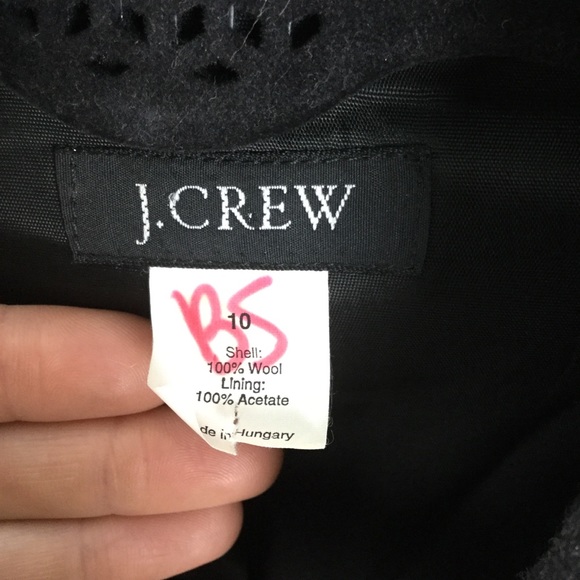 COPY - J. Crew Grey Wool Coat Jacket Size 10 - Picture 6 of 6